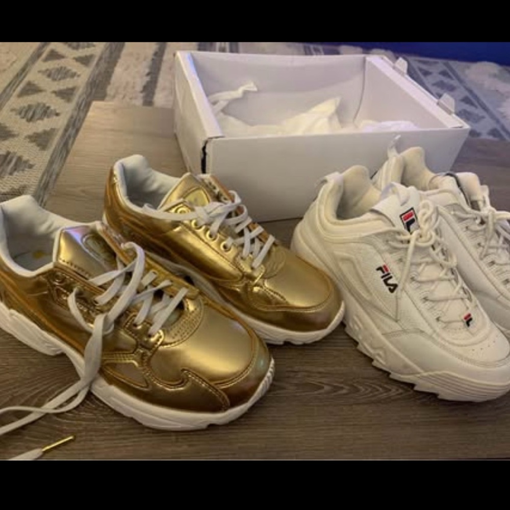 New adidas women falcon gold
